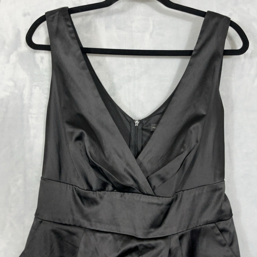 Y2K City Triangles Sleeveless Babydoll Midi Dress 16‎ Black Hoco Prom Party Goth